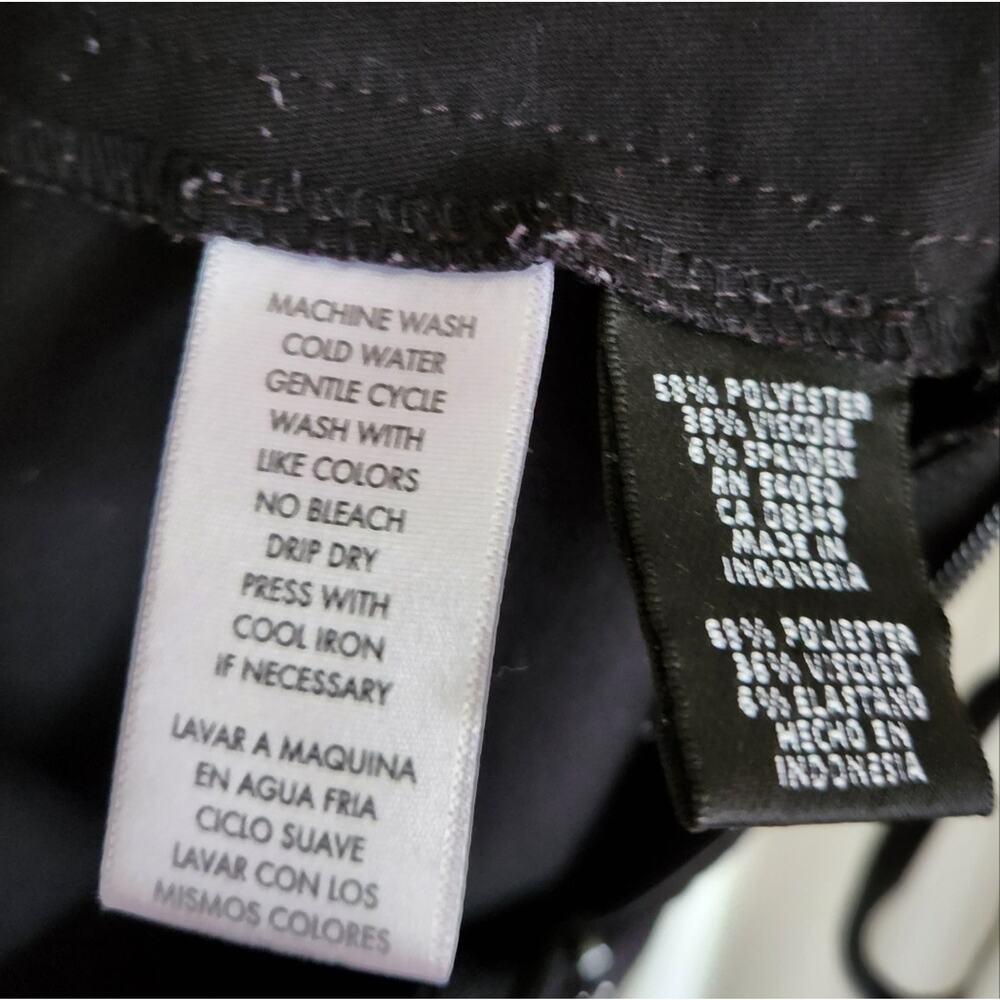 Nine West Stretch Black Pencil Skirt Size 6 - Picture 6 of 8